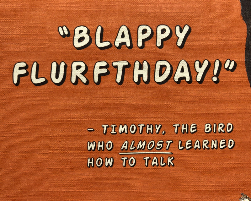 Blappy Flurfthday! Birthday Card