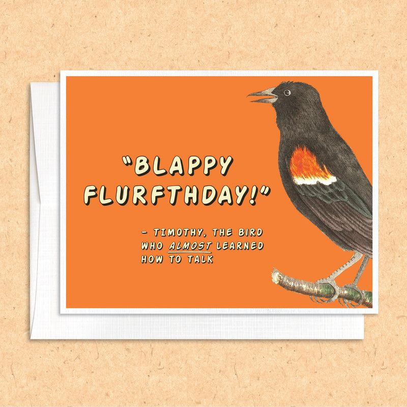 Blappy Flurfthday! Birthday Card