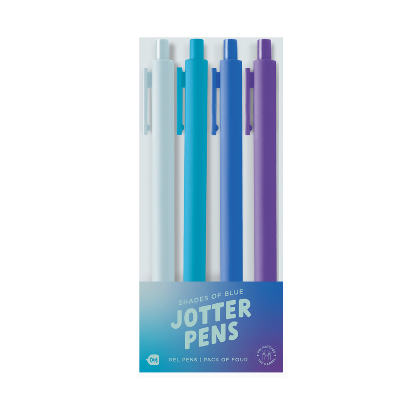 Gradient Blues Jotter Pens 4-Pack