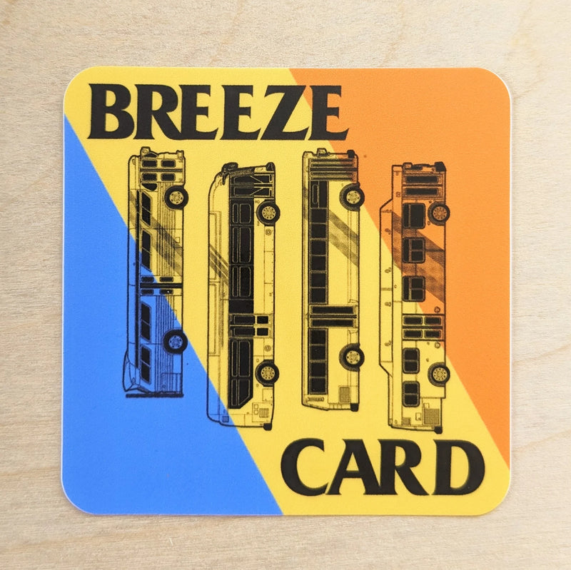 Breeze Card Black Flag Sticker