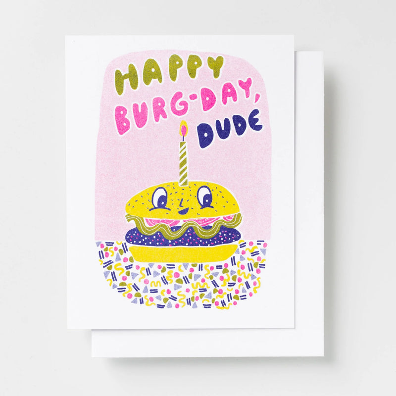 Burger Birthday Card