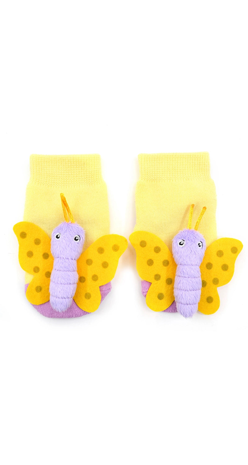 Butterfly Boogie Toes Rattle Socks