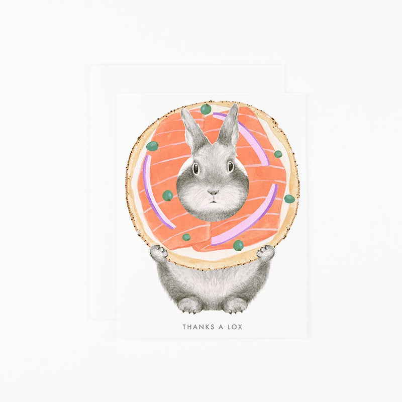 Thanks A Lox Bunny Card