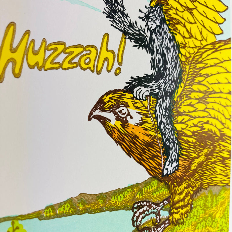 Falcon and Mini Sasquatch Huzzah Card