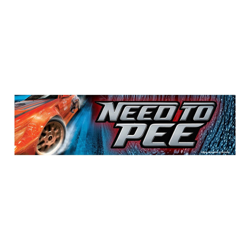 Need to Pee Bumper Sticker
