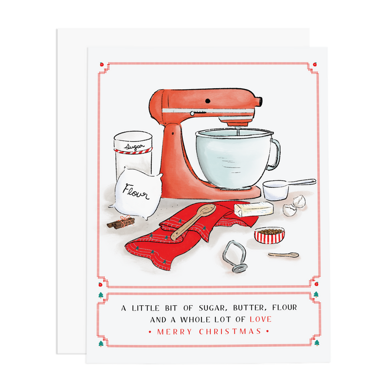 Christmas Ingredients Greeting Card