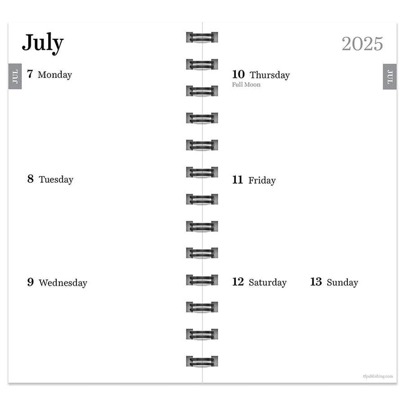 Small Weekly/Monthly Planner 2025-2026 - Grass Green