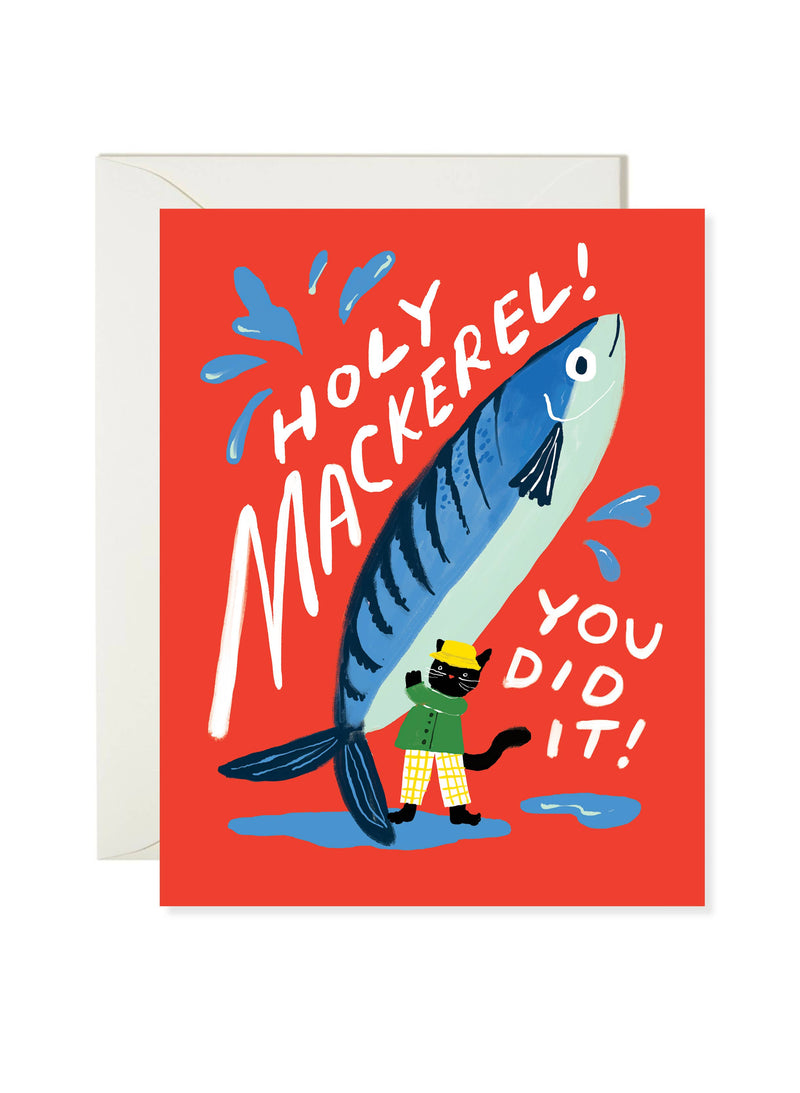 Holy Mackerel Congrats Card