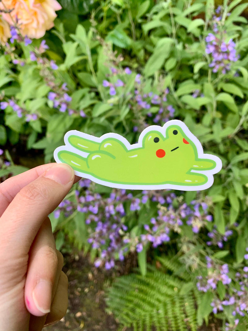 Silly Frog Butt Sticker