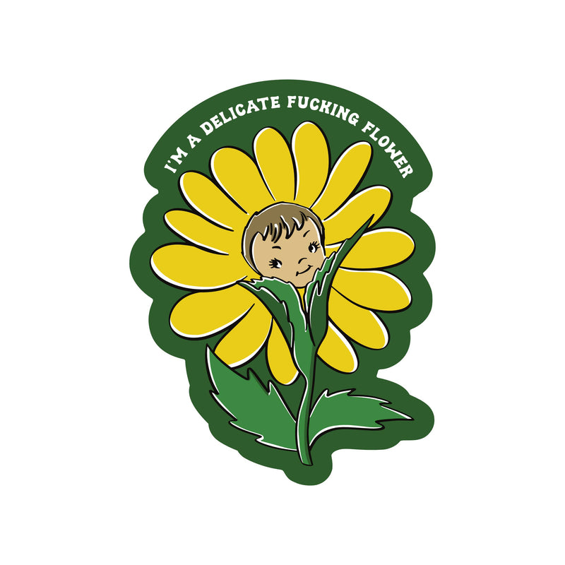 Delicate Flower Swear Sticker