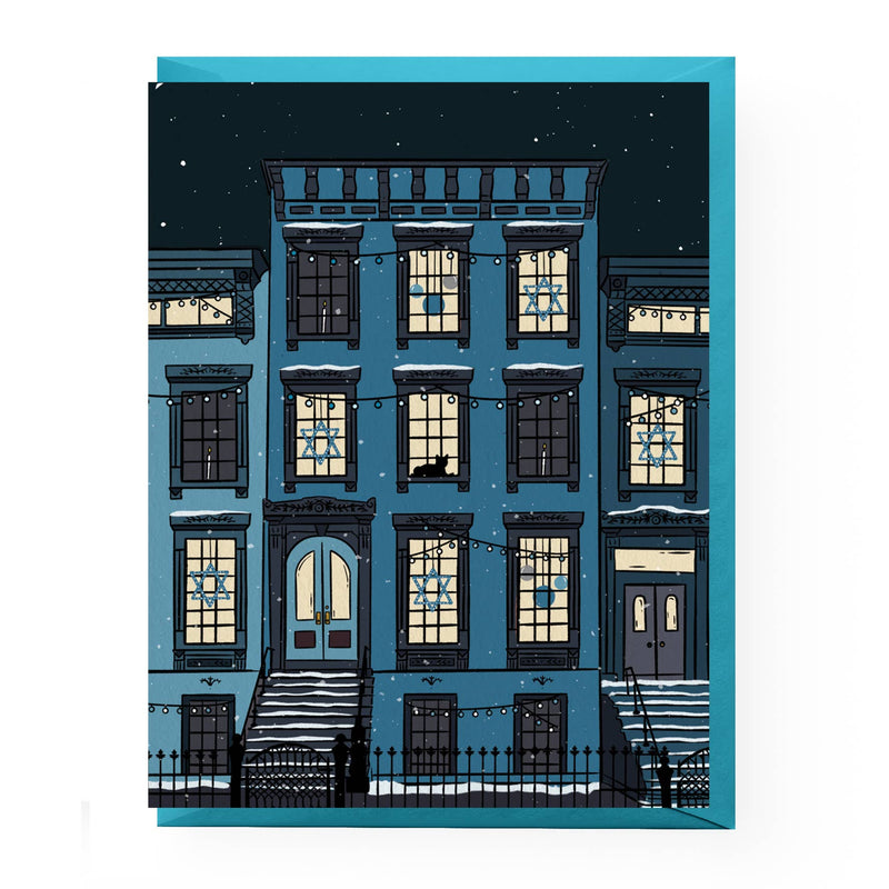 Hanukkah Brownstone Card Set of 6