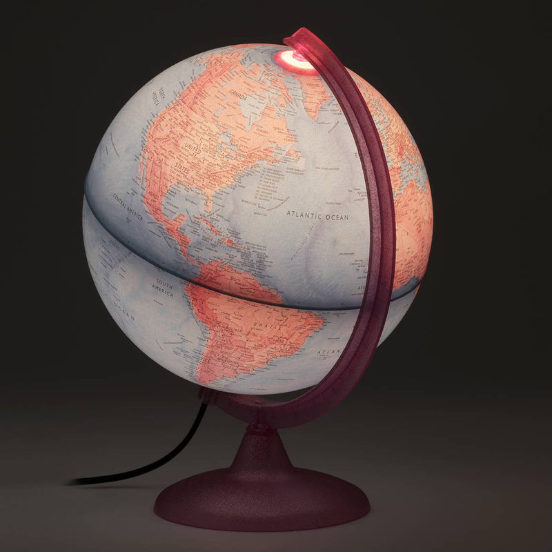 Pink Continental Globe