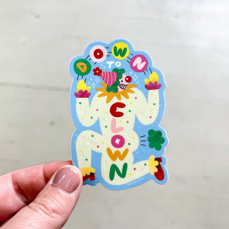 Down to Clown Vinyl Sticker