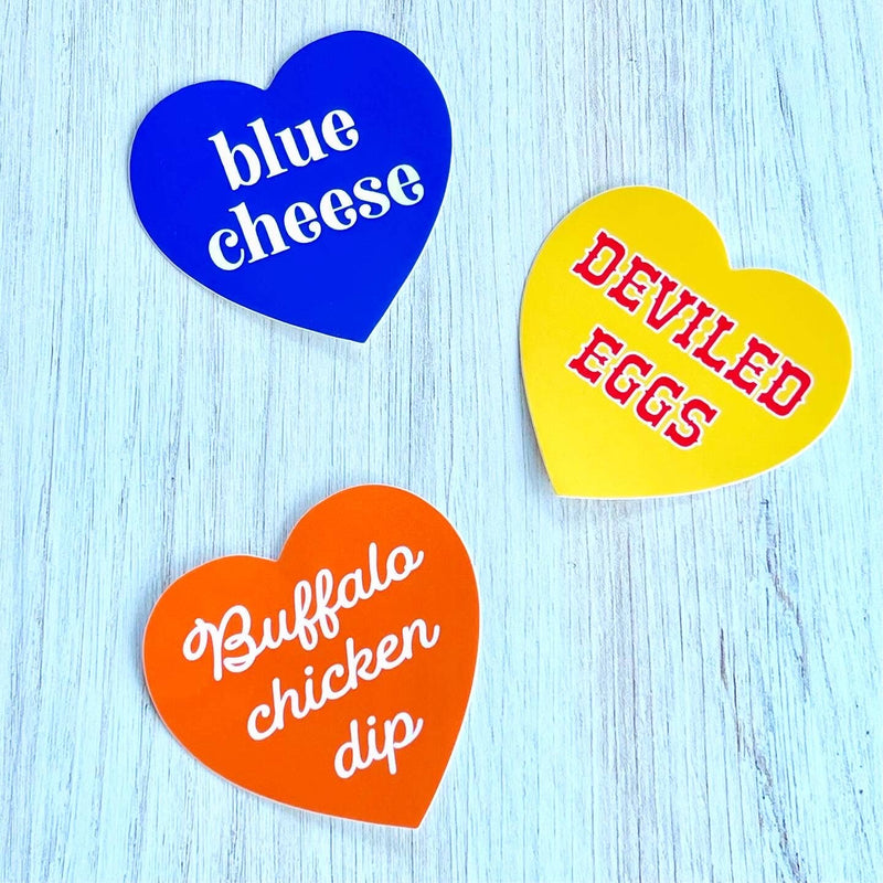 Buffalo Chicken Dip Heart Sticker