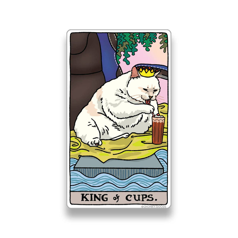 Tarot Cat Meme Die-cut Stickers (Minor Arcana)