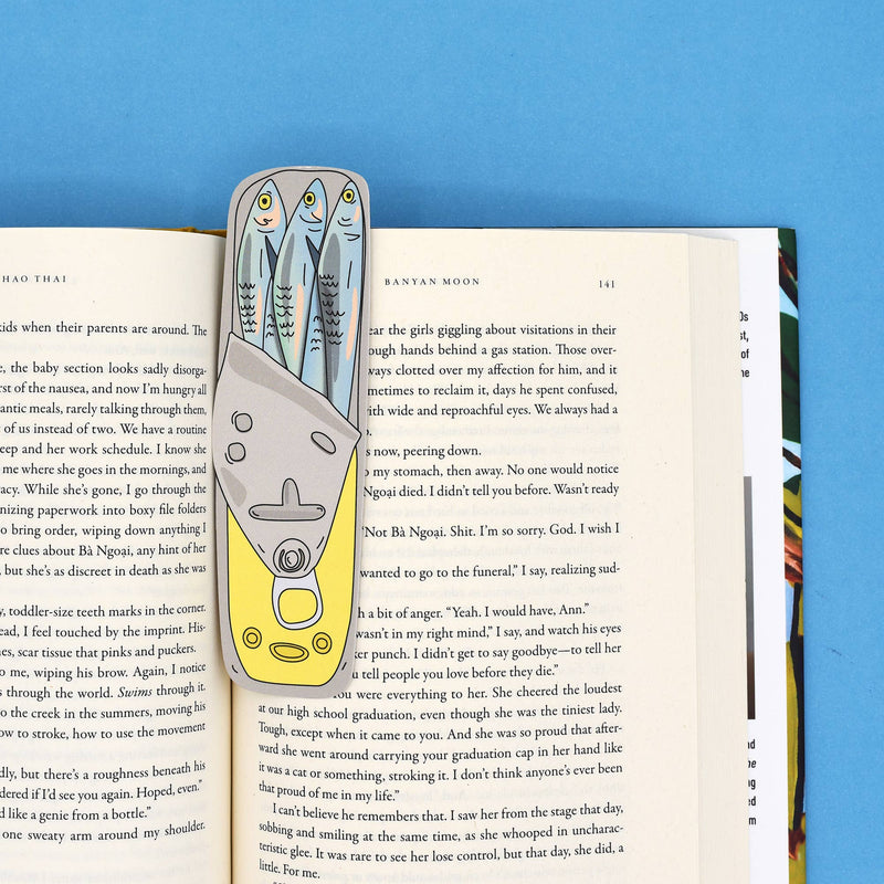 Tinned Fish Die Cut Bookmark
