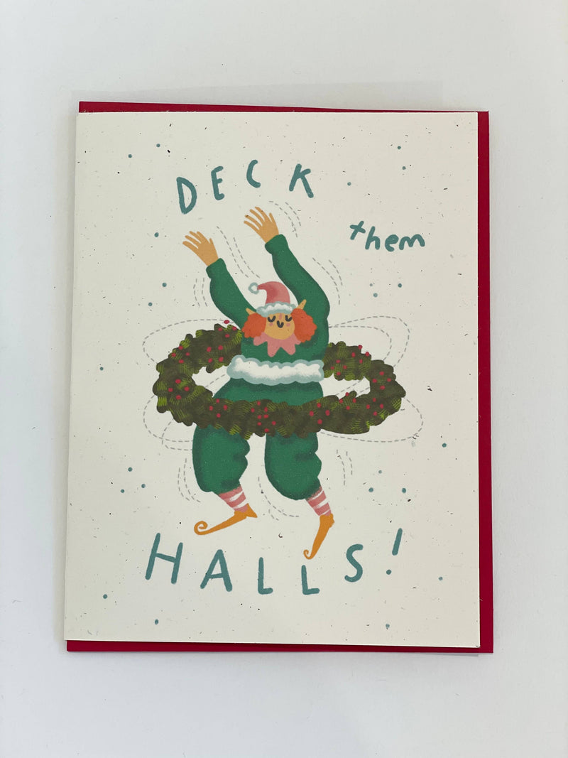 Deck Them Halls Christmas Card