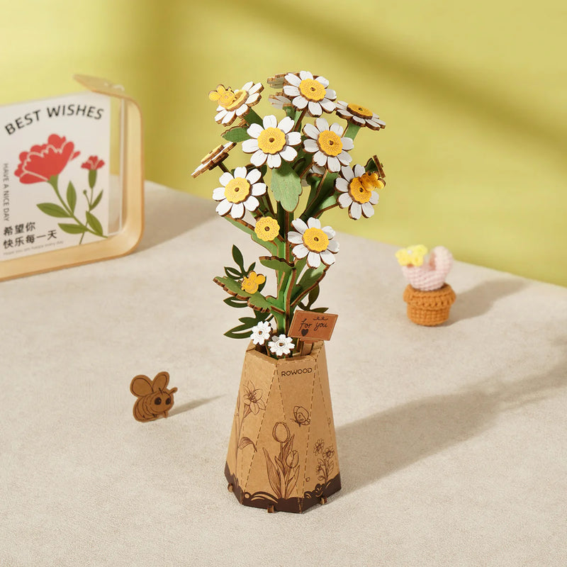 Chamomile DIY Wooden Flowers