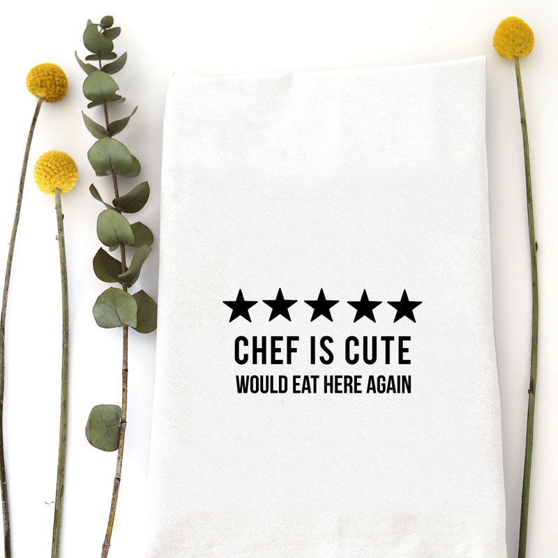 5 Stars Chef is Cute Dish Towel