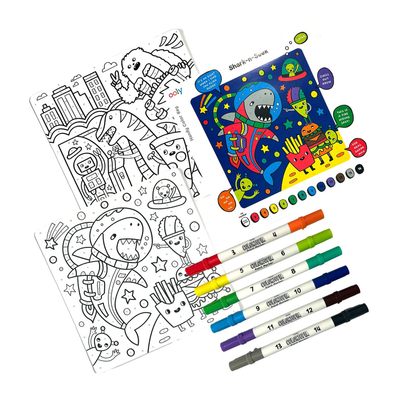Colortopia: Epic Adventures Paint-by-Number Marker Kit
