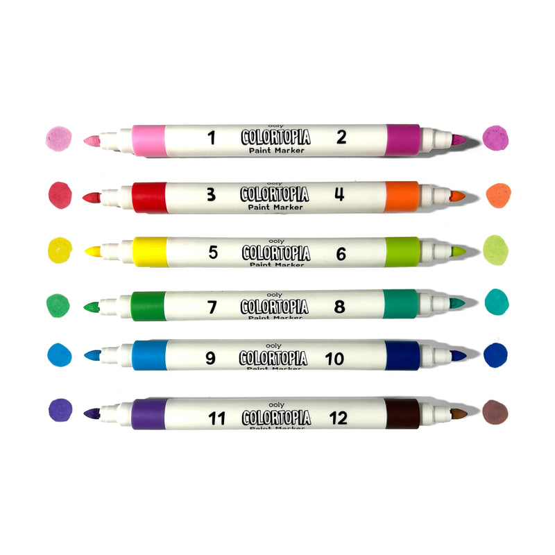 Colortopia: Epic Adventures Paint-by-Number Marker Kit