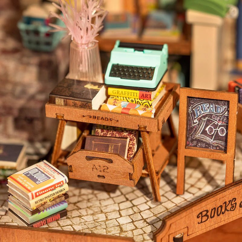 Corner Bookstore DIY Miniature Kit