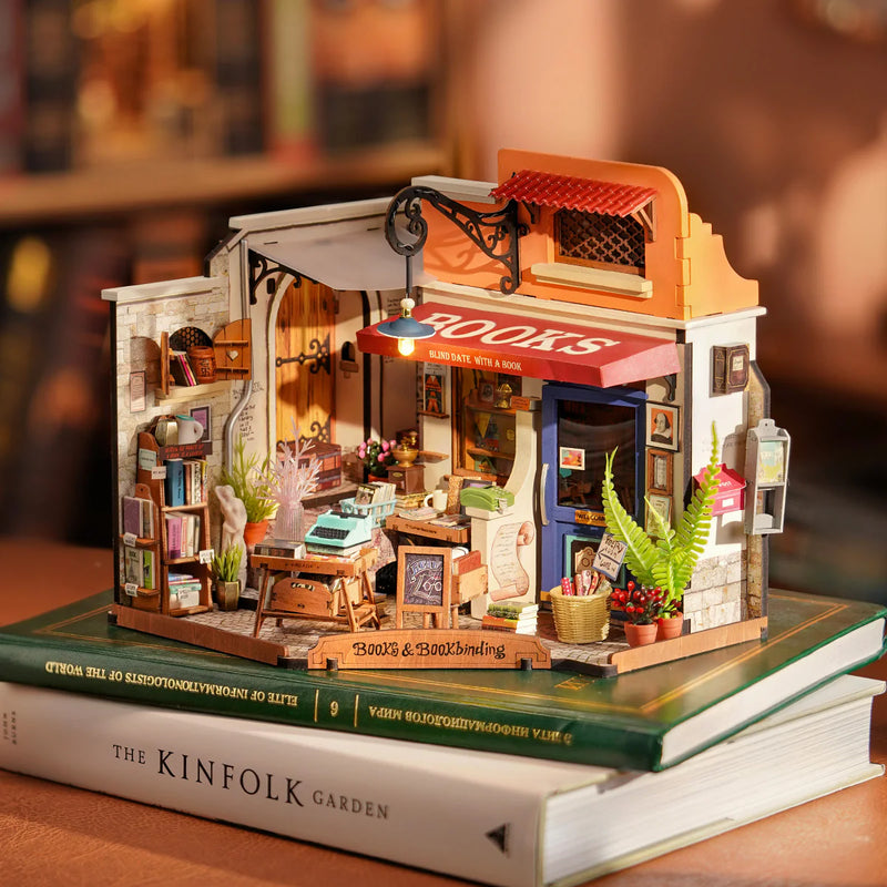 Corner Bookstore DIY Miniature Kit