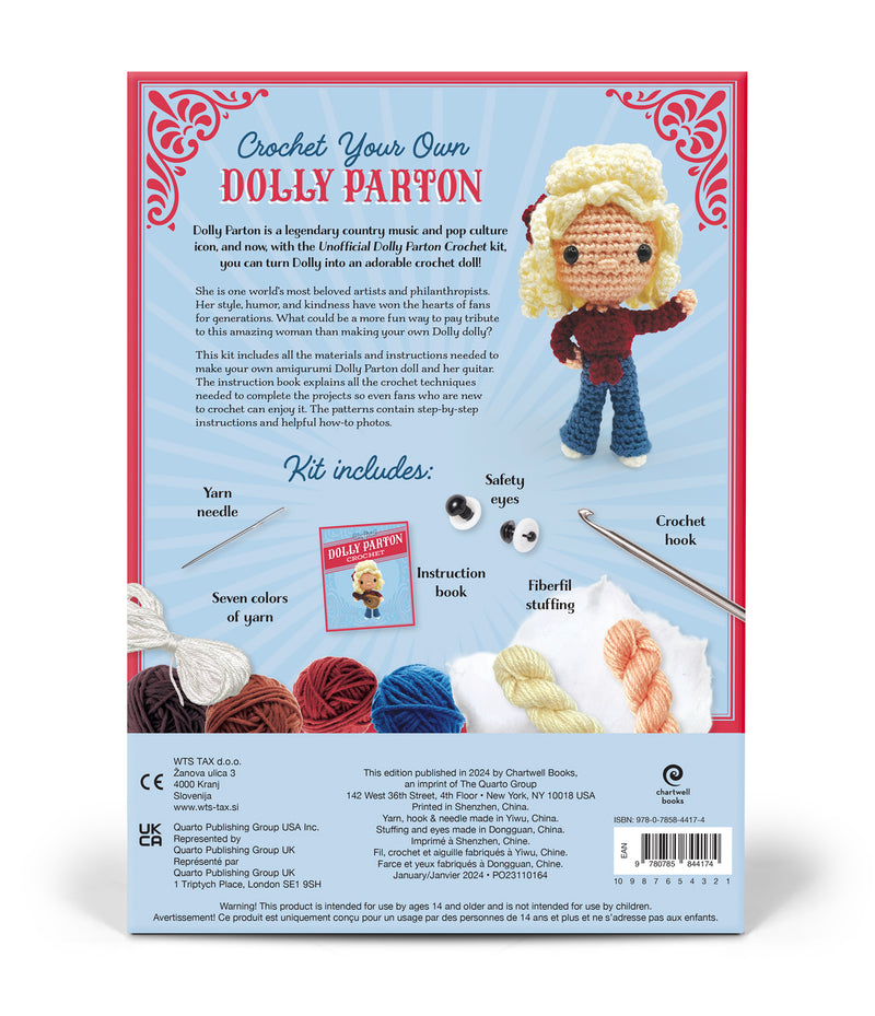 Unofficial Dolly Parton Crochet Book and Kit