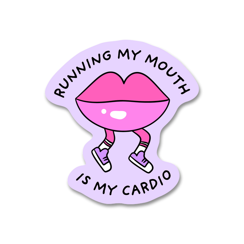 Running My Mouth Sticker