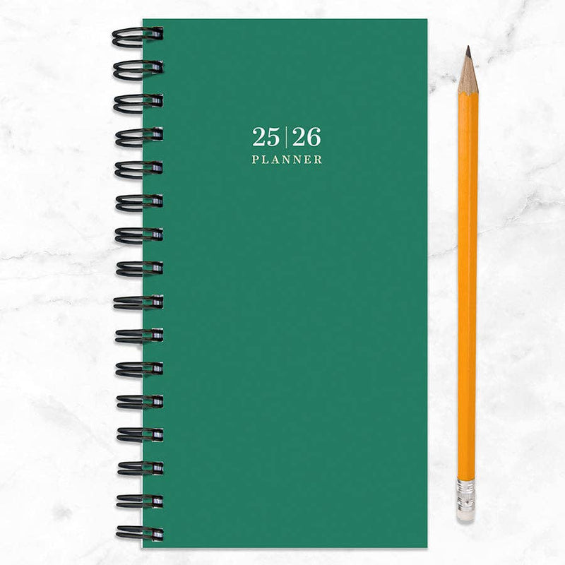 Small Weekly/Monthly Planner 2025-2026 - Grass Green