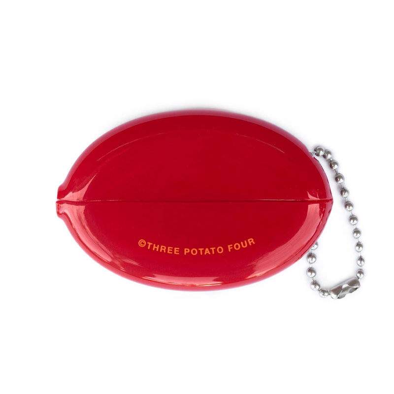 Pizza Money Coin Pouch in Red and Orange