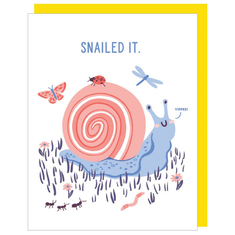 Yippee Snail Congratulations Card