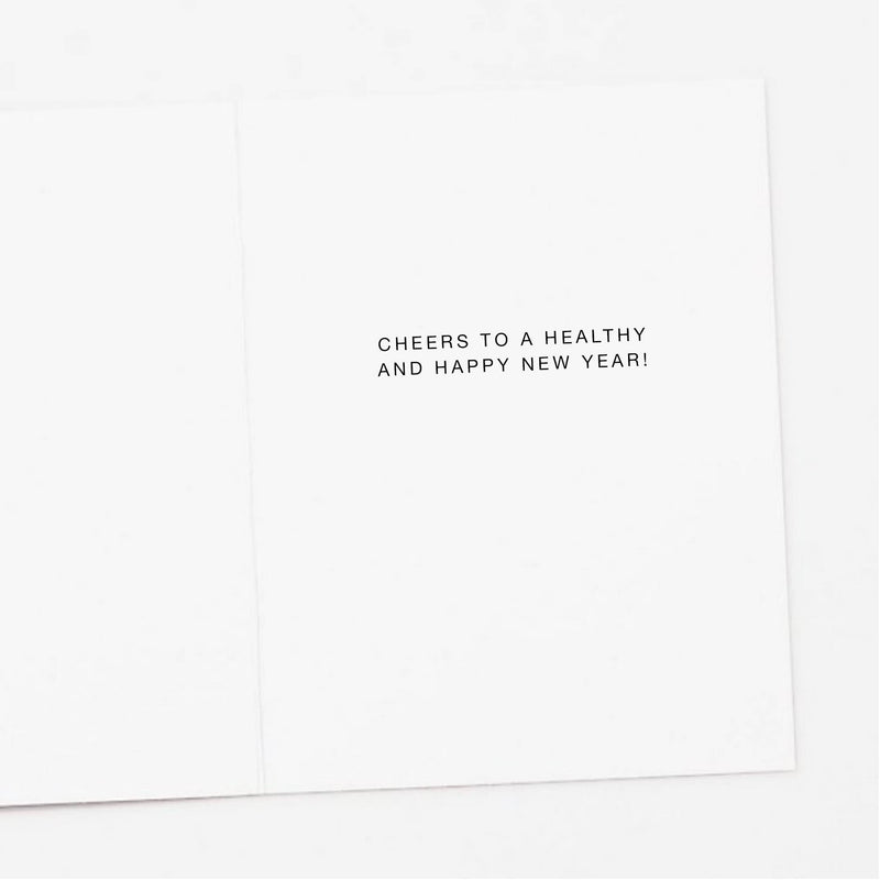 Champagne Tower Happy New Year Card