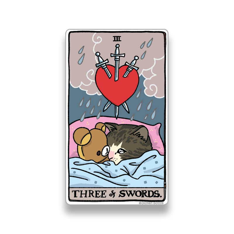 Tarot Cat Meme Die-cut Stickers (Minor Arcana)