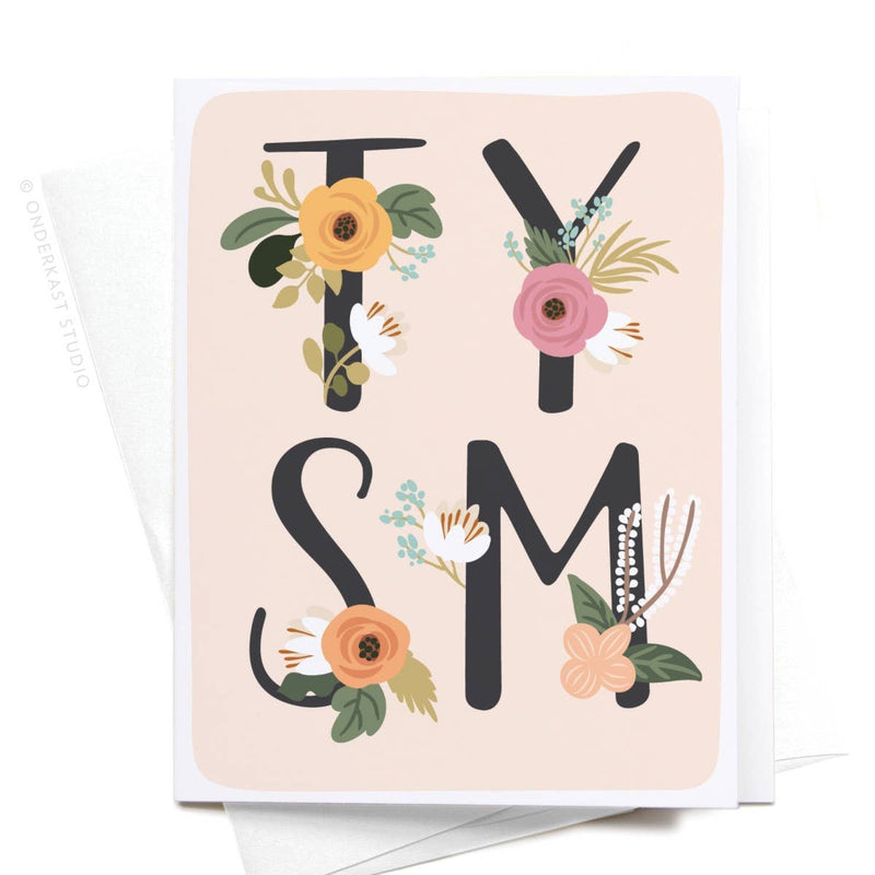 TYSM Floral Thank You Card