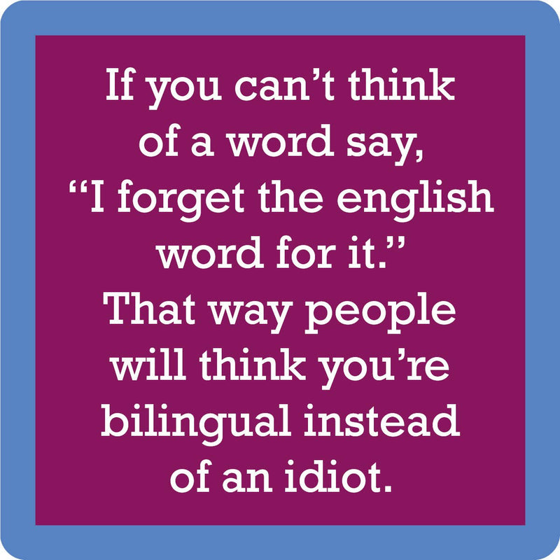 I Forget the English Word Coaster