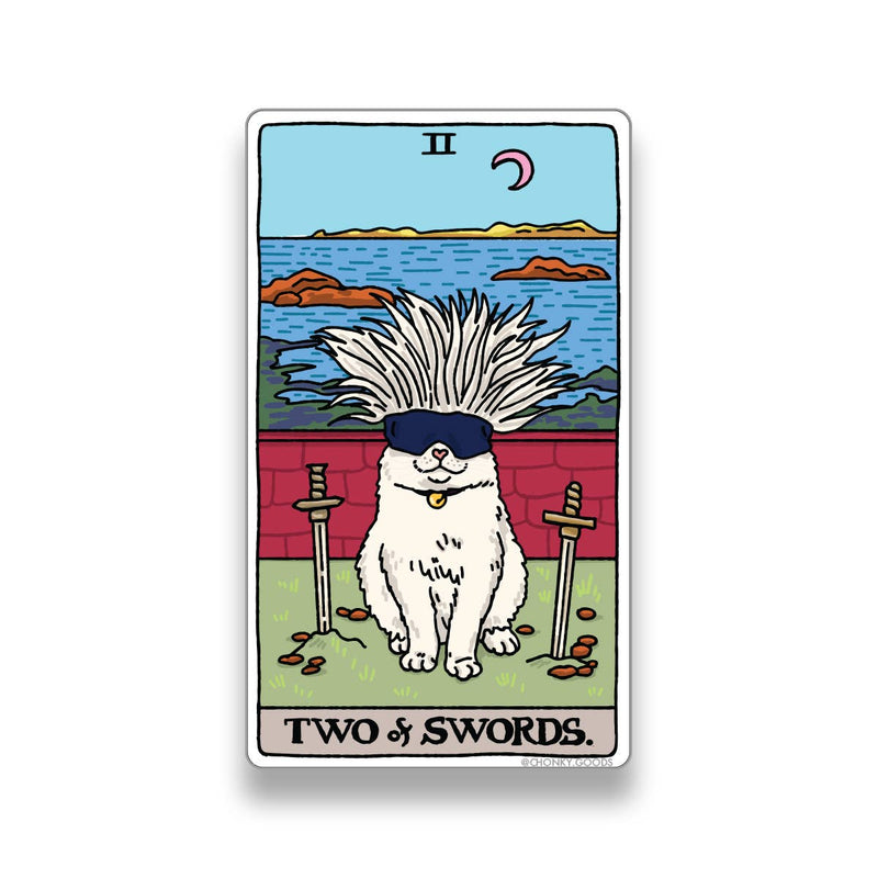 Tarot Cat Meme Die-cut Stickers (Minor Arcana)