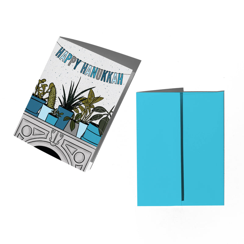 House Plant Hanukkah Card