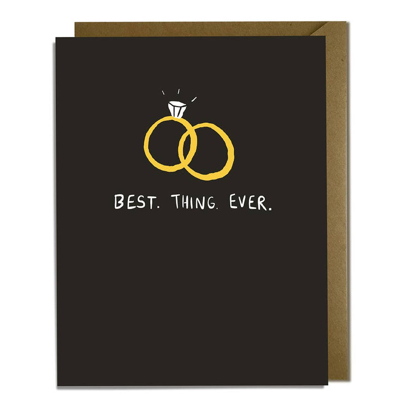 Best Thing Ever Engagement or Wedding Card