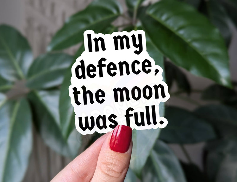 In My Defense Sticker