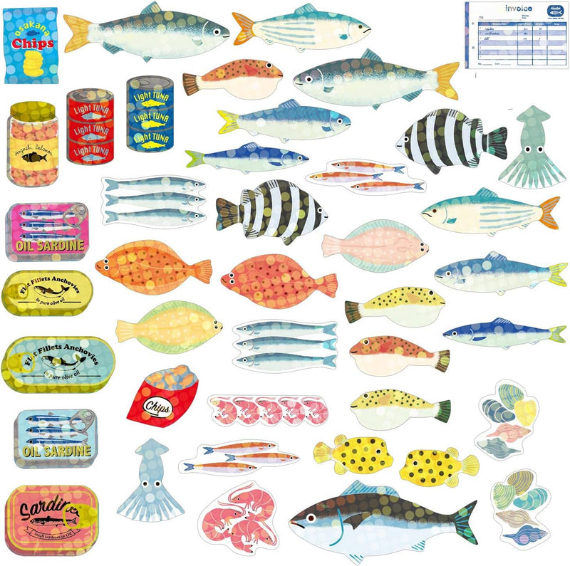 Fish and Seafood Sticker Set