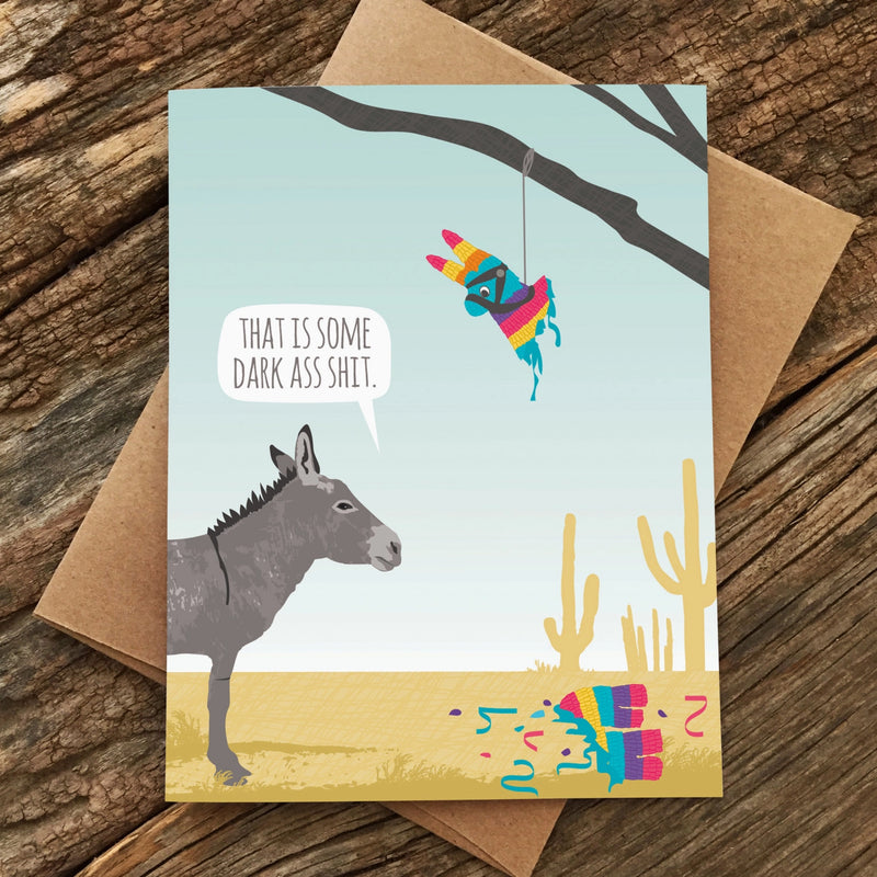 Donkey Piñata Card