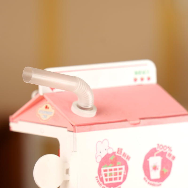 Strawberry Milk Box DIY Miniature Kit