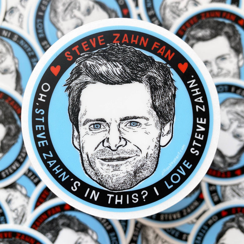 Steve Zahn Fan | 3" Clear Sticker