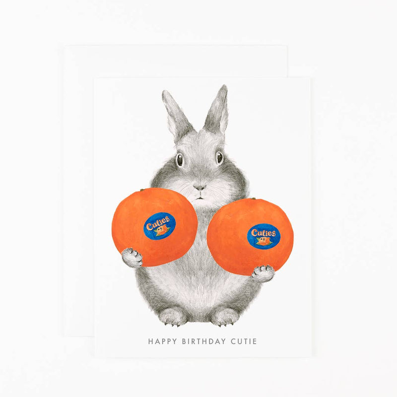 Happy Birthday Cutie Bunny Card