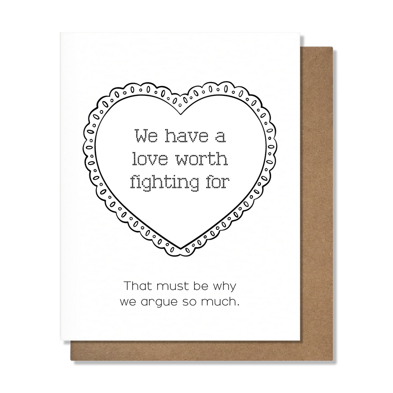 Worth Fighting For Love Card