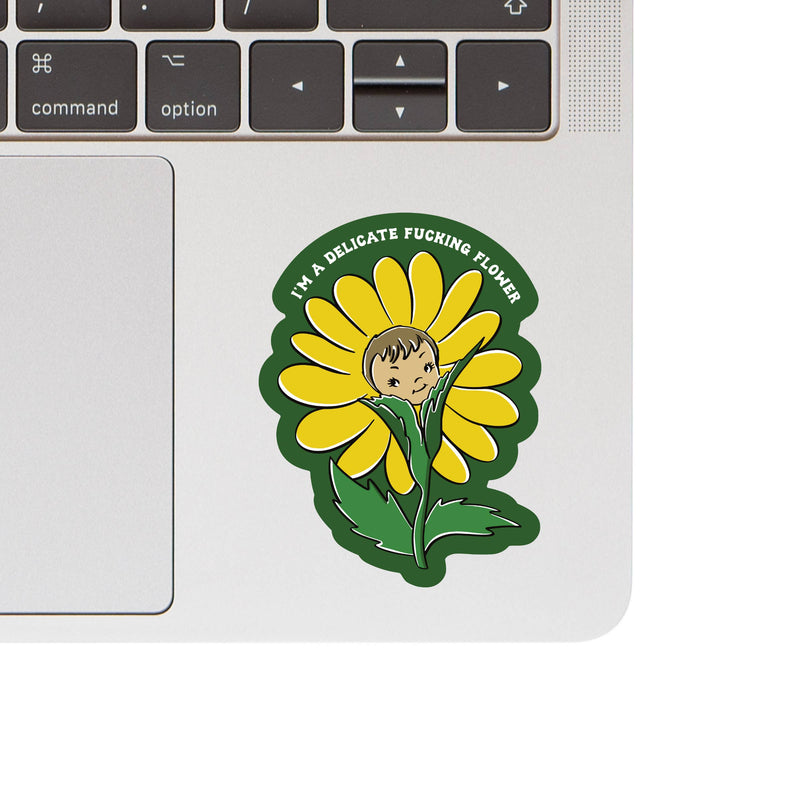 Delicate Flower Swear Sticker