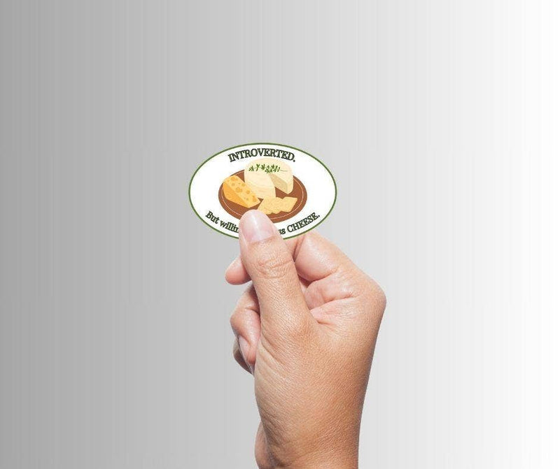 Willing to Discuss Cheese Sticker