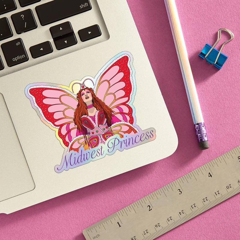 Midwest Princess Butterfly Costume Holographic Sticker