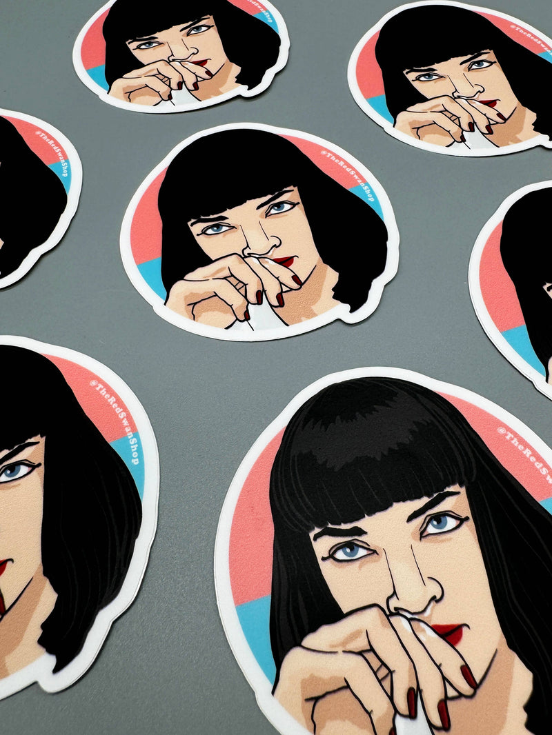 Mia Wallace Pulp Fiction Sticker